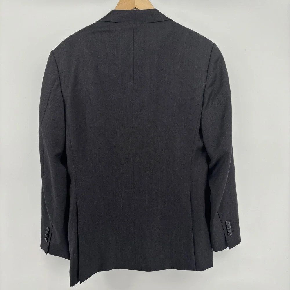Suitsupply‎ Napoli Two Button Blazer Mens 36R Charcoal Zignone Wool Super 110s